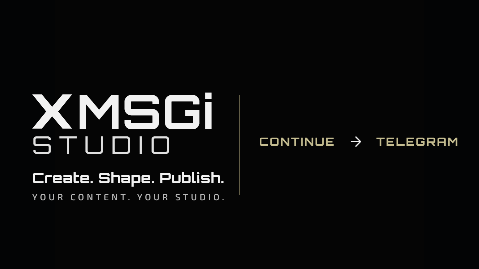 Вход в XMSGi Studio